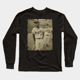 Hank Aaron #44 Long Sleeve T-Shirt